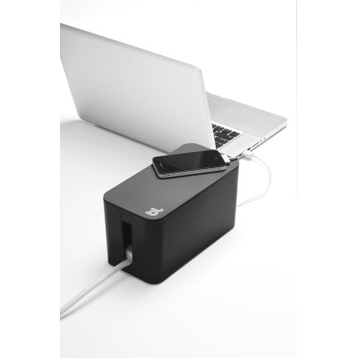 CableBox Mini- Κουτί Τακτοποίησης Καλωδίων - Black (CBM-BL)