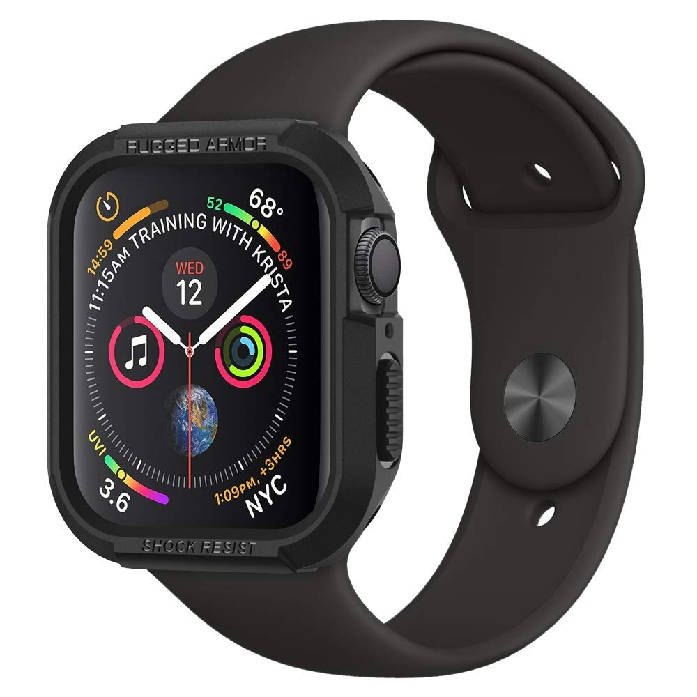 Spigen Θήκη Rugged Armor Apple Watch SE/9/8/7/6/5/4 (45/44mm) - Black (062CS24469)