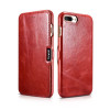 iCarer Vintage Series Side-Open Δερμάτινη Θήκη iPhone 8 Plus / iPhone 7 Plus - Red (44673)