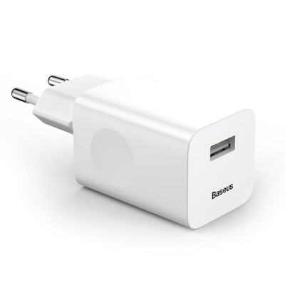 Baseus Quick USB Φορτιστής Ταξιδιού 3.0 - White (CCALL-BX02)