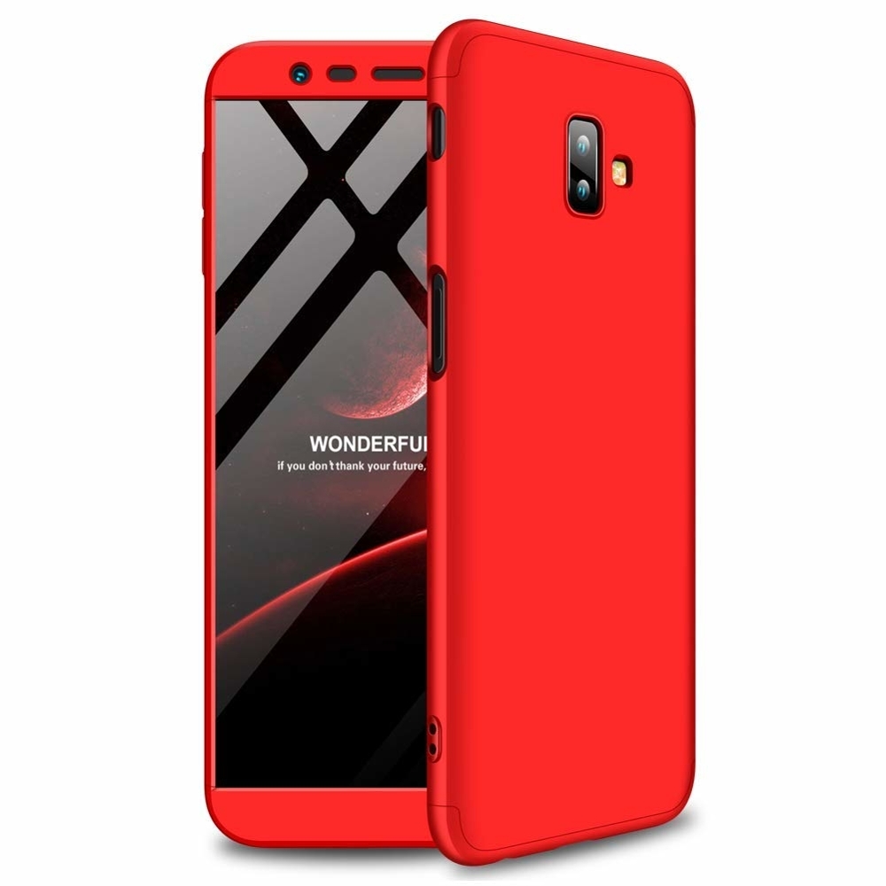 GKK Θήκη Hybrid Full Body 360° Samsung Galaxy J6 Plus 2018 - Red (45206)