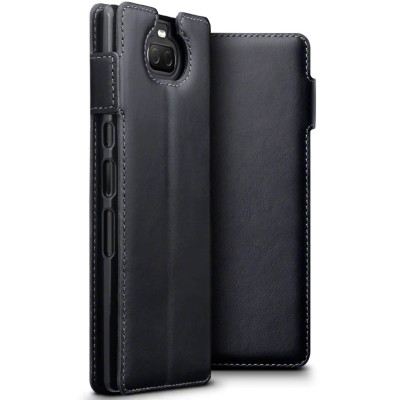 Terrapin Low Profile Δερμάτινη Θήκη - Πορτοφόλι Sony Xperia 10 Plus - Black (117-005-650)