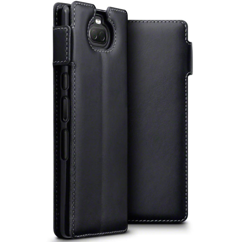 Terrapin Low Profile Δερμάτινη Θήκη - Πορτοφόλι Sony Xperia 10 - Black (117-005-644)