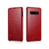 iCarer Vintage Series Side-Open Δερμάτινη Θήκη Samsung Galaxy S10 Plus - Red (RS992005-RD)
