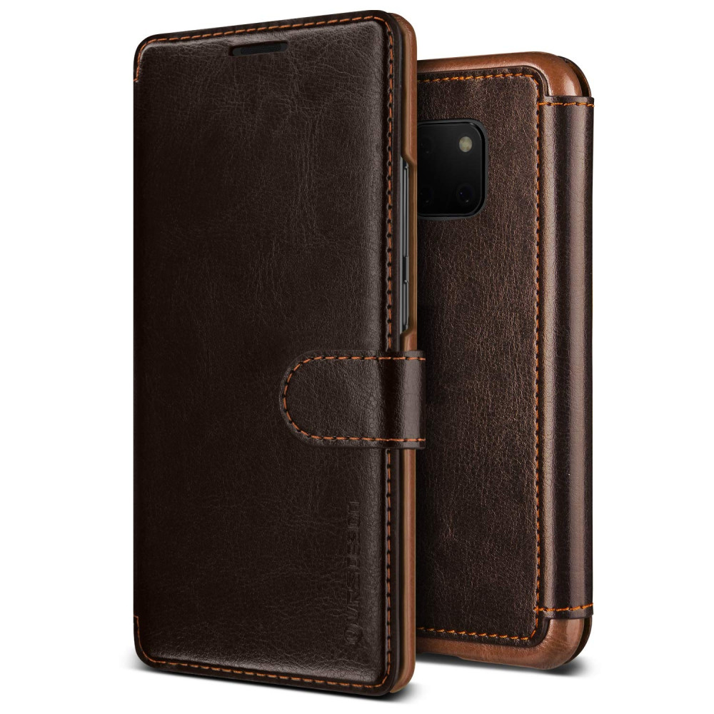 VRS Design Dandy Layered Θήκη - Πορτοφόλι Huawei Mate 20 Pro - Dark Brown (46259)