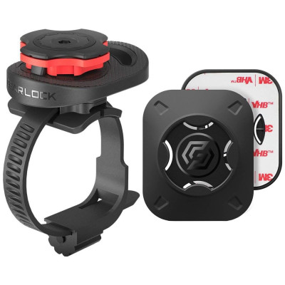 Spigen Gearlock Handlebar Bike Mount MS100 - Βάση Ποδηλάτου για Τιμόνι - Black & Αντάπτορας (000MP25057)