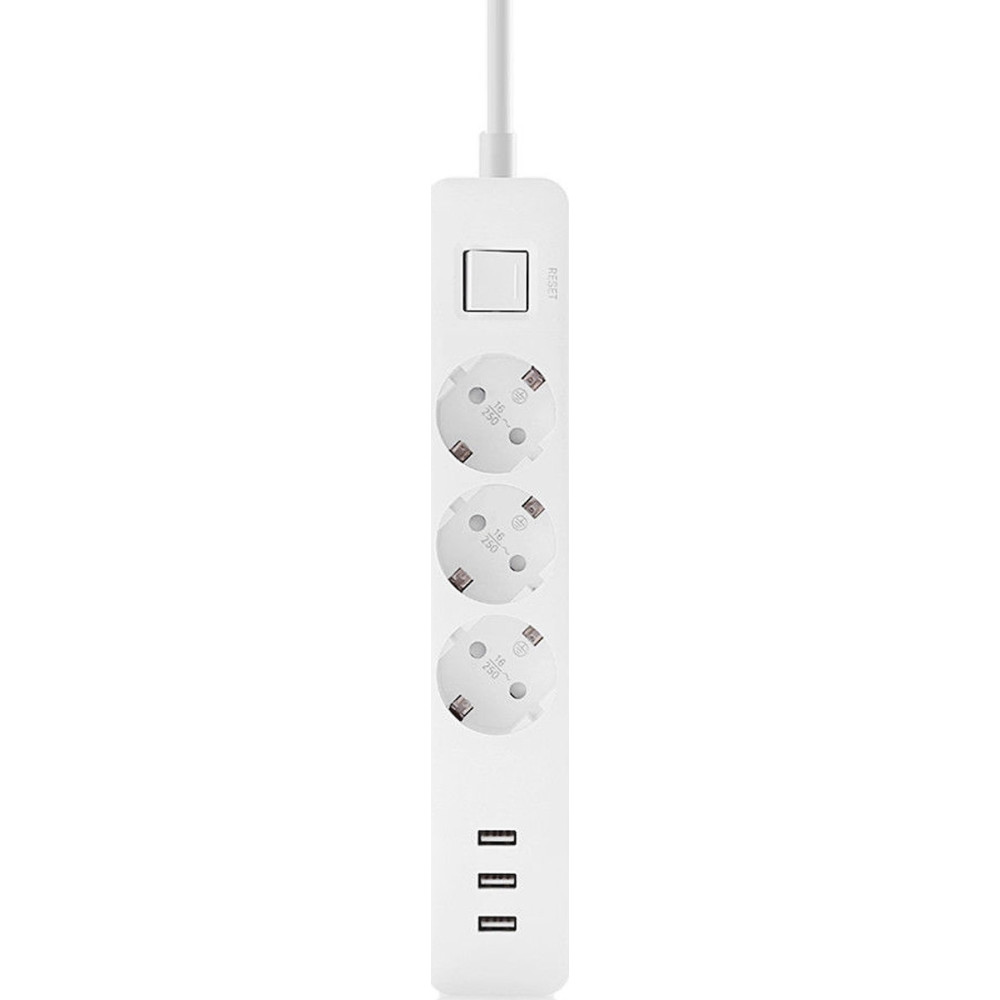 Xiaomi Mi Power Strip - Πολύπριζο 3 Θέσεων & 3 Θύρες USB - White (18082/00002865)