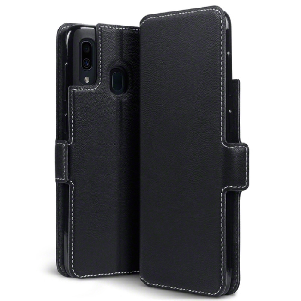 Terrapin Low Profile PU Leather Θήκη - Πορτοφόλι Samsung Galaxy A30 - Black (117-002a-132)