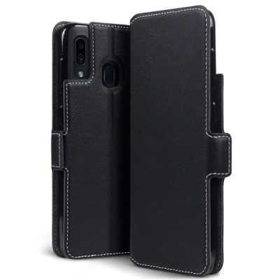 Terrapin Low Profile PU Leather Θήκη - Πορτοφόλι Samsung Galaxy A30 - Black (117-002a-132)