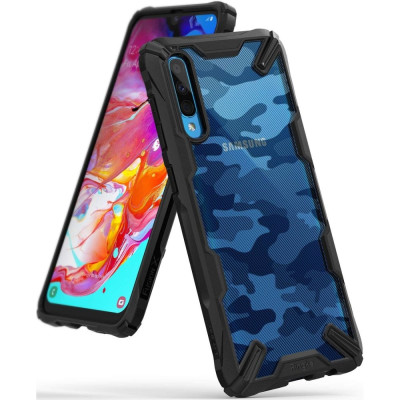 Ringke Fusion-X Θήκη Samsung Galaxy A70 - Camo Black (49070)