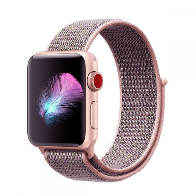 Ανταλλακτικό Λουράκι Milaneseband για Apple Watch SE/6/5/4/3 44/42mm - Pink Sand (49088) - OEM