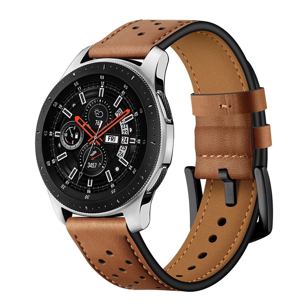 Ανταλλακτικό Δερμάτινο Λουράκι (22mm) Samsung Galaxy Watch 46mm - Brown (49094) - OEM