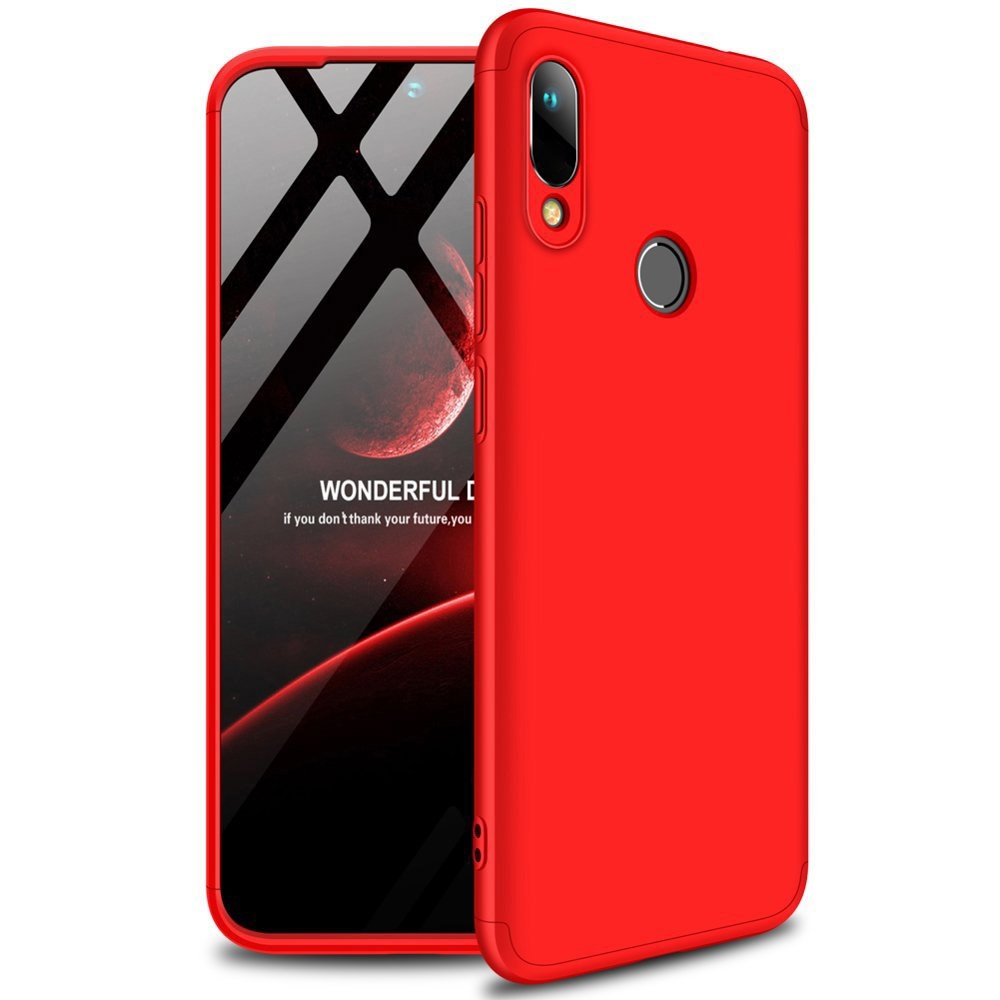 GKK Θήκη Hybrid Full Body 360° Huawei Y6 2019 - Red (51202)