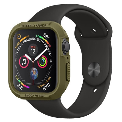 Spigen Θήκη Rugged Armor Apple Watch Series SE/8/7/6/5/4 (45/44mm) - Olive Green (062CS26015)