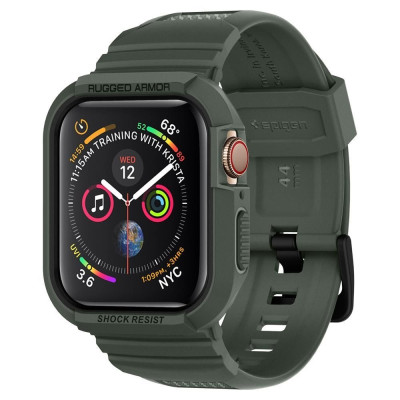 Spigen Θήκη Rugged Armor Pro Apple Watch Series SE/9/8/7/6/5/4 (45/44mm) - Military Green (062CS26016)