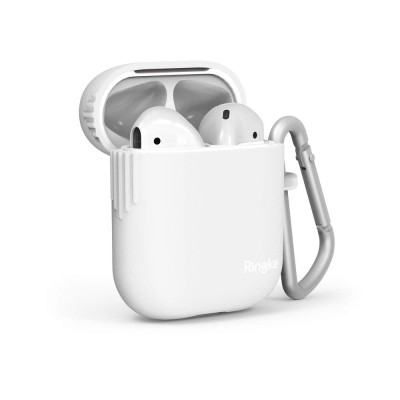 Ringke Θήκη Σιλικόνης Apple Airpods 2nd Gen / 1st Gen - White (52108)