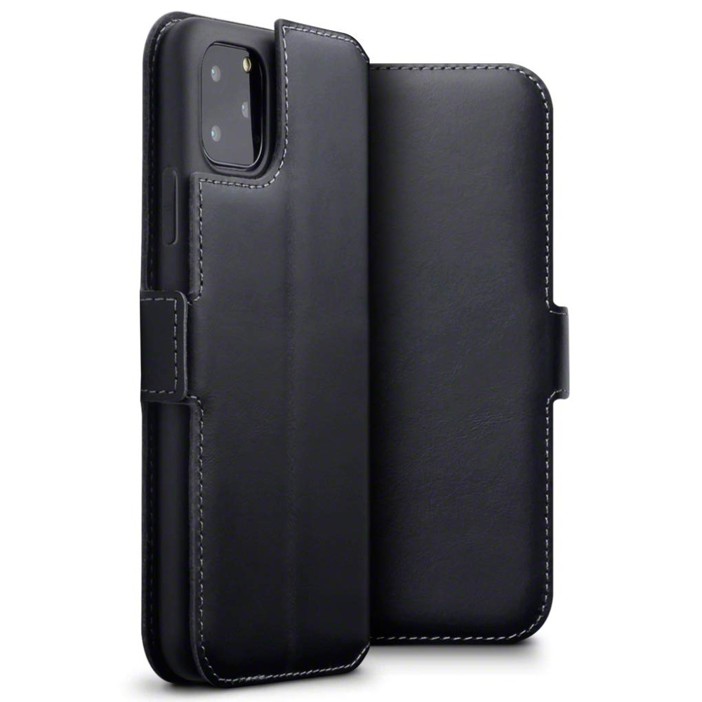 Terrapin Low Profile Δερμάτινη Θήκη - Πορτοφόλι iPhone 11 Pro Max - Black (117-131-001)