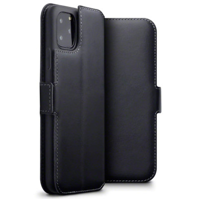 Terrapin Low Profile Δερμάτινη Θήκη - Πορτοφόλι iPhone 11 Pro Max - Black (117-131-001)