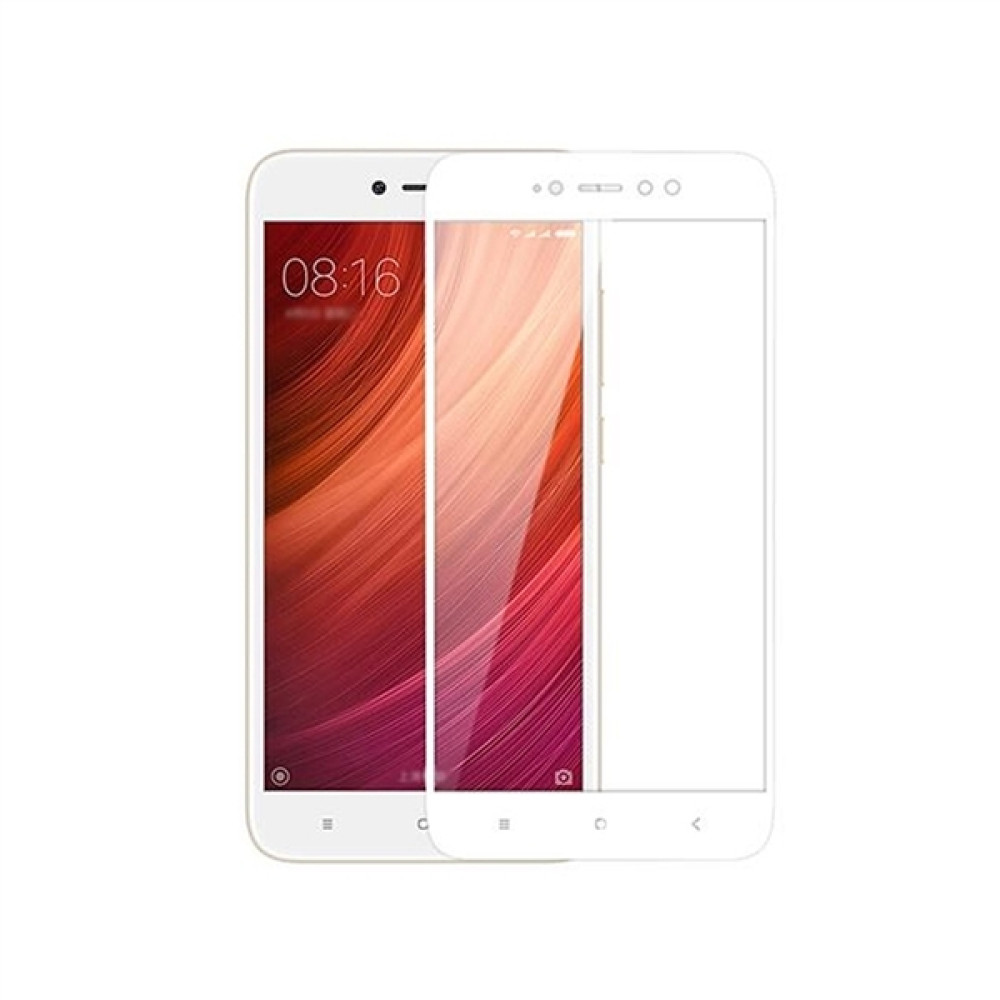RedShield Tempered Glass - Fullface Αντιχαρακτικό Γυαλί Οθόνης Xiaomi Redmi Note 5A - White (RSHITEMP17WH)