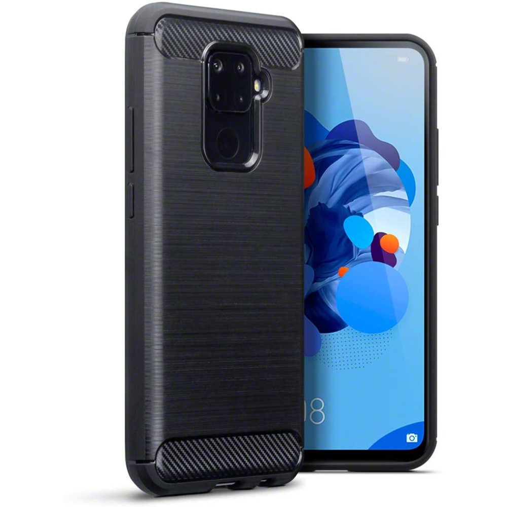 Terrapin Θήκη Σιλικόνης Carbon Fibre Huawei Mate 30 Lite - Black (118-083-212)