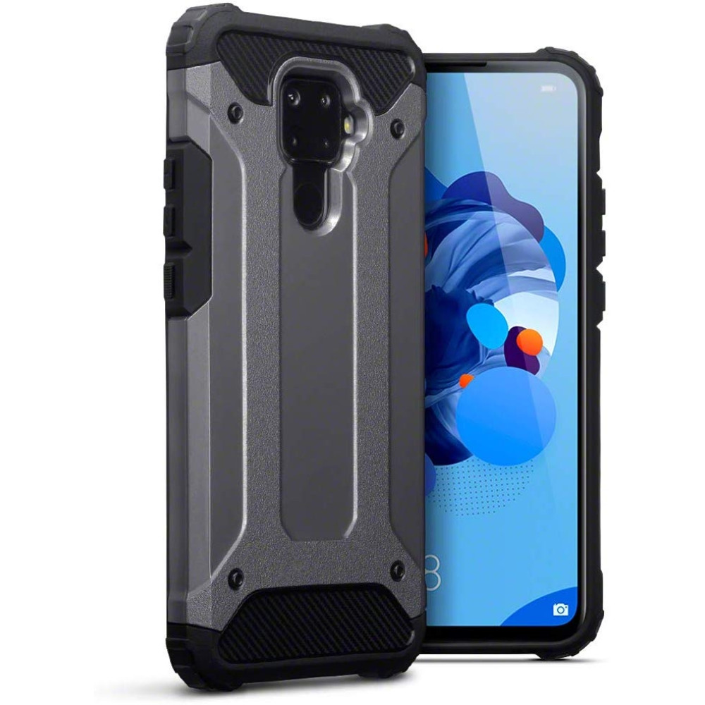 Terrapin Ανθεκτική Θήκη Double Layer Impact Huawei Mate 30 Lite - Gunmetal (131-083-117)