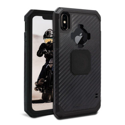 Rokform Rugged Θήκη iPhone XS Max με Μεταλλική Πλάκα για Μαγνητική Βάση Αυτοκινήτου - Black (305101P)