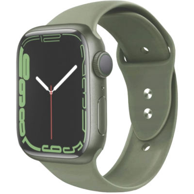 Tech-Protect Λουράκι Σιλικόνης Apple Watch Ultra2/Ultra1/SE/10/9/8/7/6/5/4 (49/46/45/44mm) - Army Green (5906735415209)