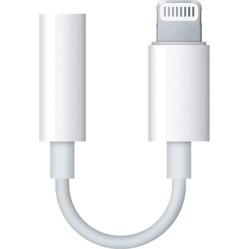Official Apple Headphone Adapter - Αντάπτορας Lightning (Male) σε 3.5mm Jack (Female) - White (MMX62ZM/A)