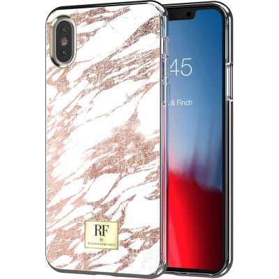 Richmond & Finch - Θήκη Σιλικόνης Apple iPhone X / XS - Rose Gold Marble (RFX-019)