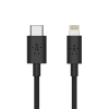 Belkin Καλώδιο Φόρτισης και Μεταφοράς Δεδομένων Lightning σε Type - C - 18W - 1.2m - Black (F8J239bt04-BLK)