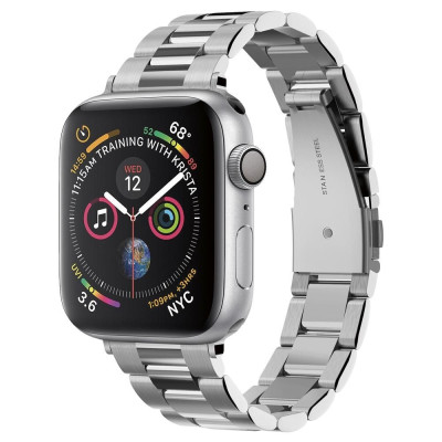 Spigen Modern Fit Μεταλλικό Λουράκι Apple Watch SE/11/10/9/8/7/6/5/4 (42/41/40mm) - Silver (061MP25943)