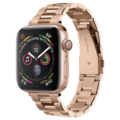 Spigen Modern Fit Μεταλλικό Λουράκι Apple Watch SE/11/10/9/8/7/6/5/4 (42/41/40mm) - Rose Gold (061MP25944)