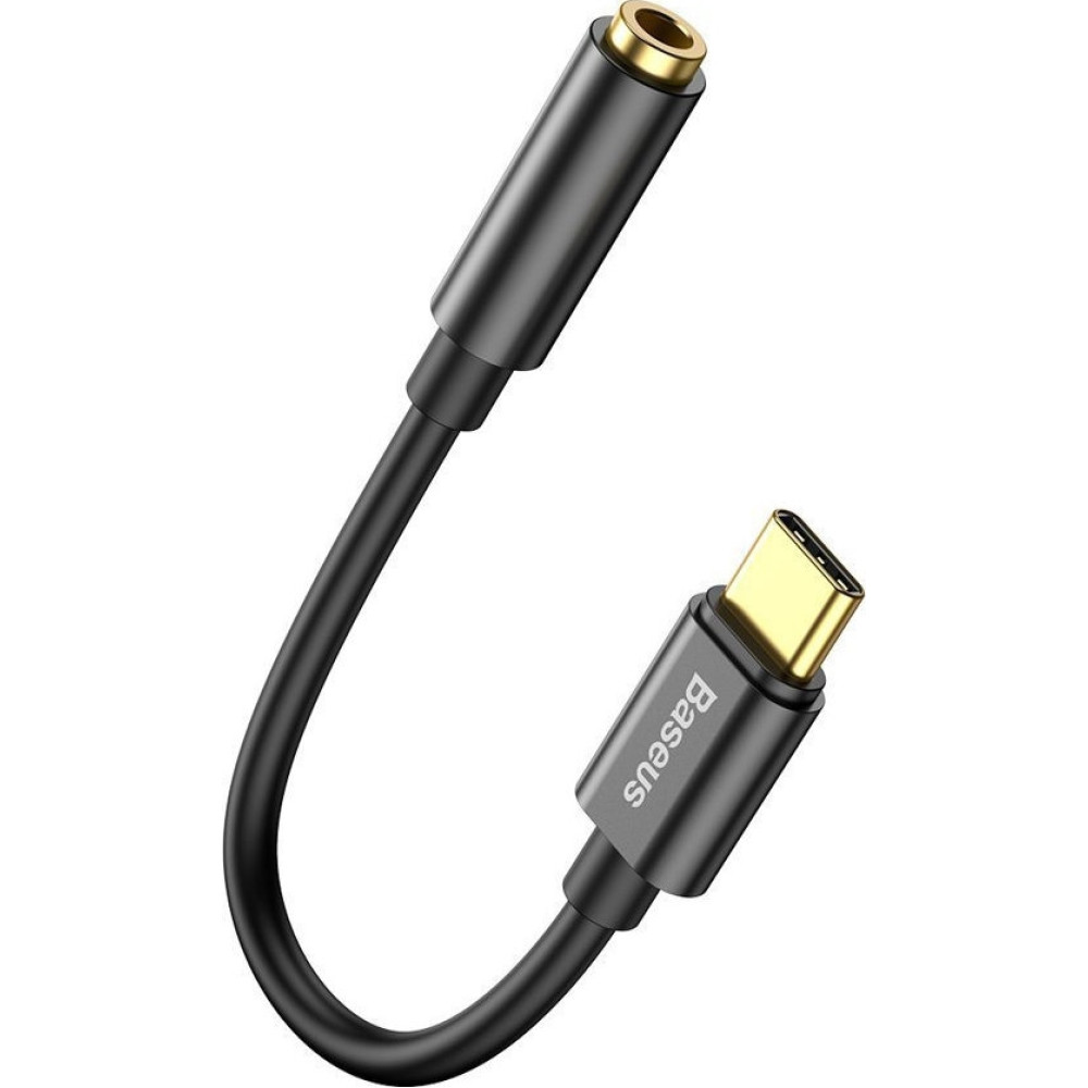 Baseus Αντάπτορας Type - C to 3.5mm Headphone Jack 3.5mm - Black (CATL54-01)