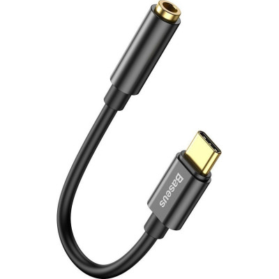 Baseus Αντάπτορας Type - C to 3.5mm Headphone Jack 3.5mm - Black (CATL54-01)