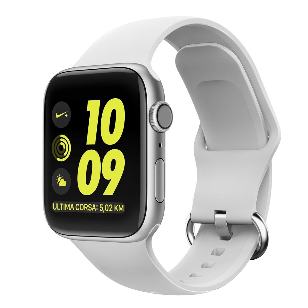 Ανταλλακτικό Λουράκι Σιλικόνης Apple Watch 5/4/3/2/1 (40/38mm) - OEM  - White (60565)