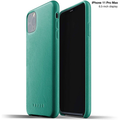 MUJJO Full Leather Case - Δερμάτινη Θήκη iPhone 11 Pro Max - Alpine Green (MUJJO-CL-003-GR)