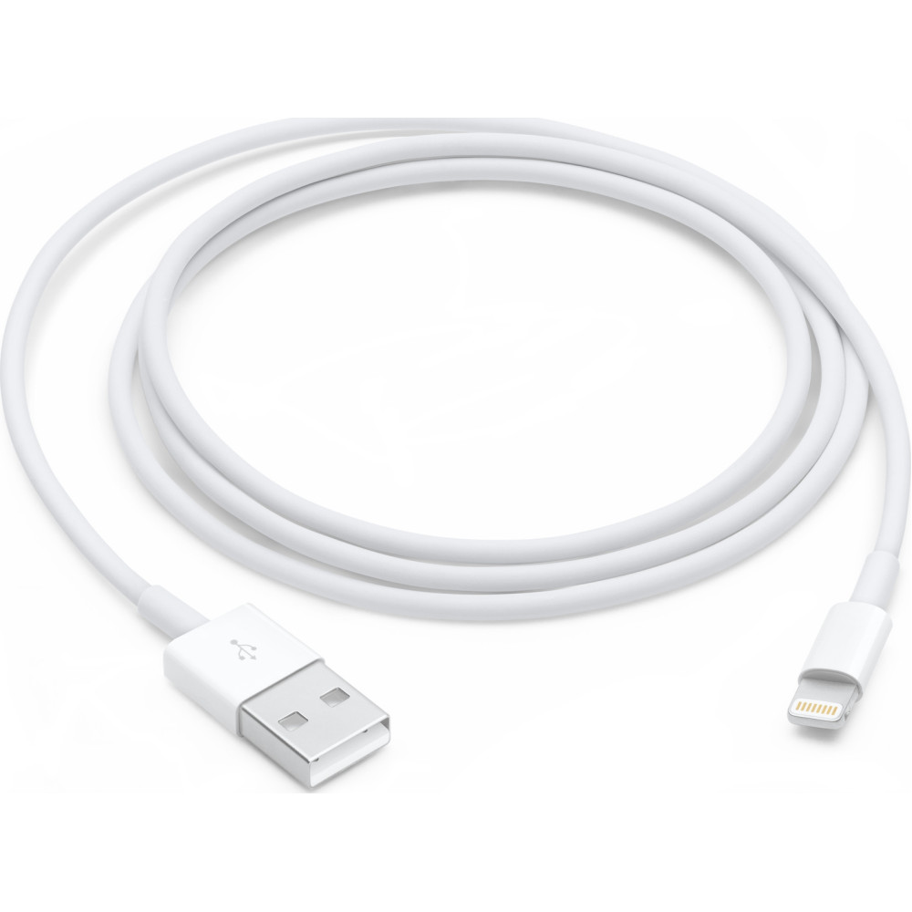 Apple Καλώδιο Φόρτισης και Μεταφοράς Δεδομένων USB σε Lightning 1m - White (MXLY2ZM/A)
