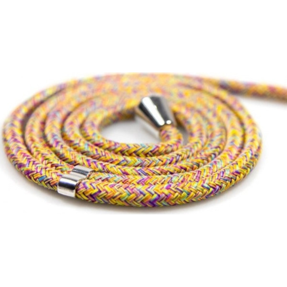 Vivid Necklace Hanging Rope - Λουράκι Λαιμού για Θήκες Κινητών - 2 Τεμάχια - Rainbow / Pink (VIROPERAINPINK)