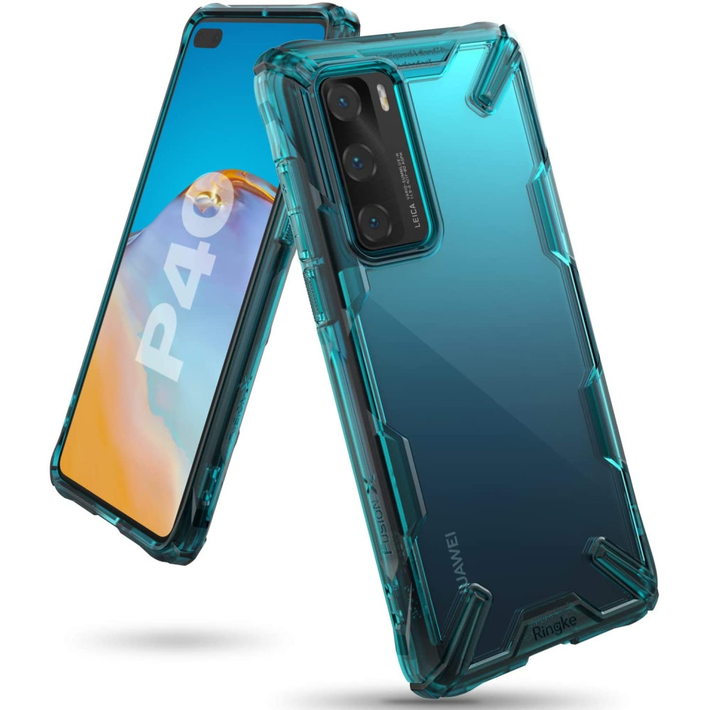 Ringke Fusion X Θήκη Σιλικόνης Huawei P40 - Turquoise Green (63881)