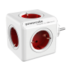 Allocacoc PowerCube Original - Πολύπριζο με 5 Υποδοχές - Red (1100RD/DEORPC)