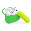Puro ICON Θήκη Σιλικόνης για Airpods Pro 1st Gen - Fluo Green + Yellow Cap (APPROCASE1FLUOGRN)