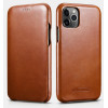 iCarer Vintage Curved Edge Folio - Δερμάτινη Θήκη iPhone 11 Pro - Brown (RIX1101-BN)