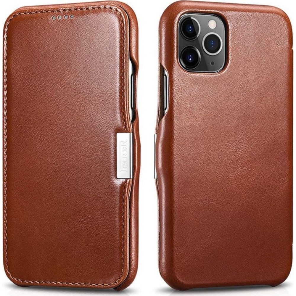 iCarer Vintage Series Side-Open Δερμάτινη Θήκη iPhone 11 Pro - Brown (RIX1107-BN)