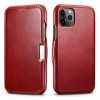 iCarer Vintage Series Side-Open Δερμάτινη Θήκη iPhone 11 Pro - Red (RIX1107-RD)