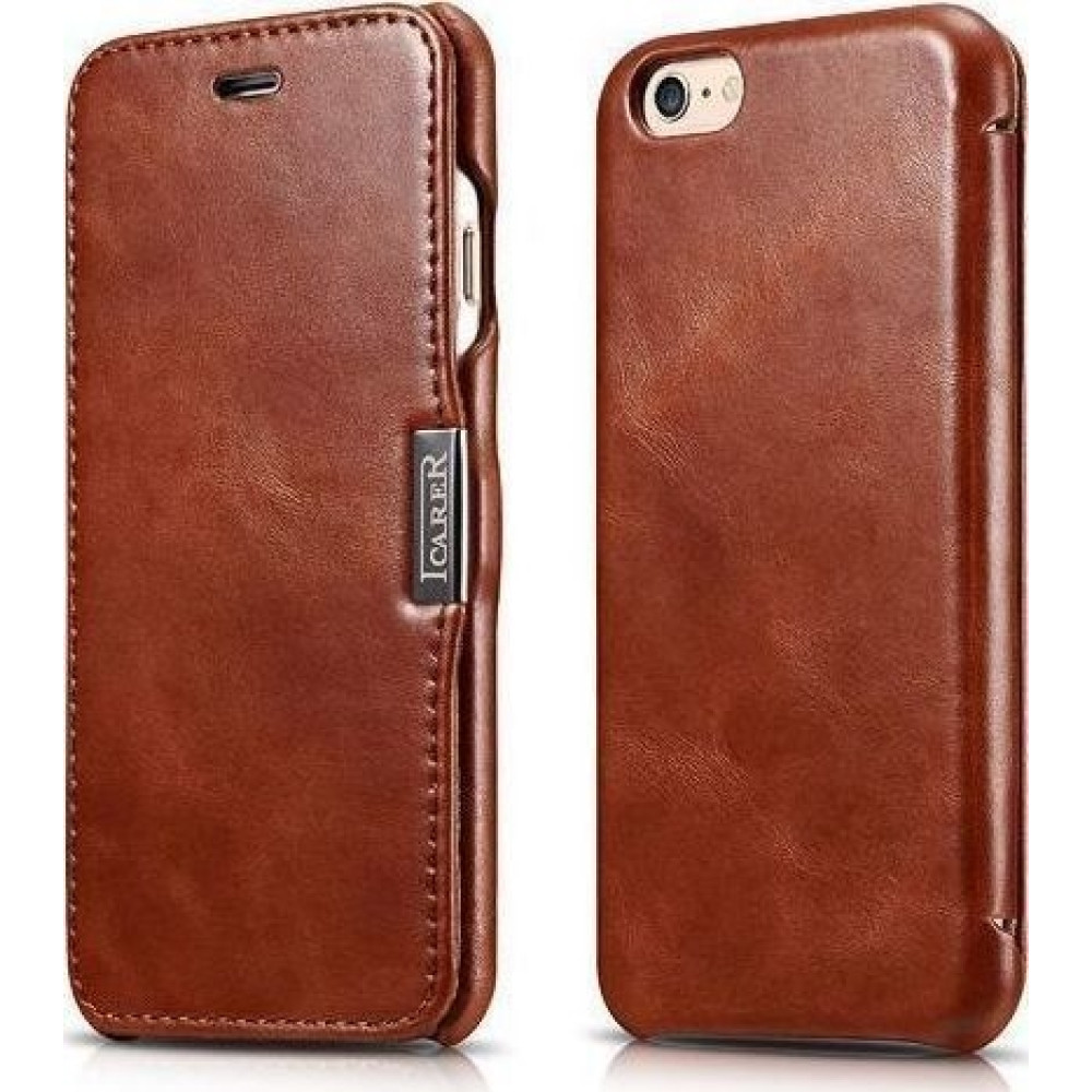 iCarer Vintage Series Side-Open Δερμάτινη Θήκη iPhone 6 / 6S - Brown (RIP612-BN)