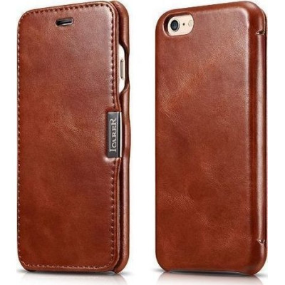 iCarer Vintage Series Side-Open Δερμάτινη Θήκη iPhone 6 / 6S - Brown (RIP612-BN)