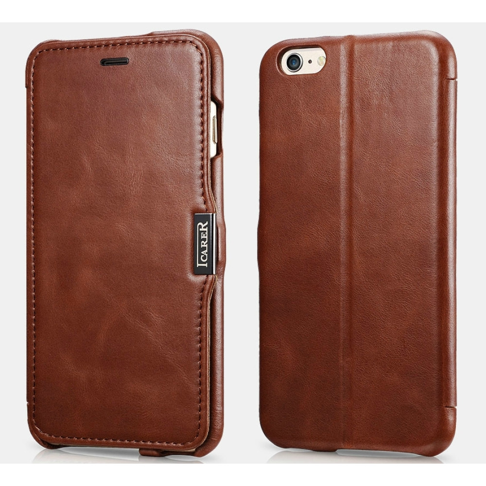 iCarer Vintage Series Side-Open Δερμάτινη Θήκη iPhone 6 Plus / 6S Plus - Brown (RIP6003-BN)