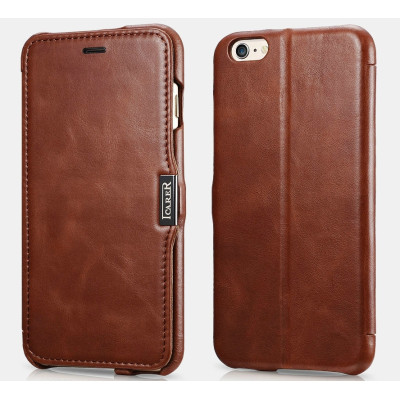 iCarer Vintage Series Side-Open Δερμάτινη Θήκη iPhone 6 Plus / 6S Plus - Brown (RIP6003-BN)