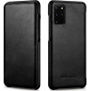 iCarer Vintage Series Curved Edge - Δερμάτινη Θήκη Samsung Galaxy S20 Plus - Black (RS992007-BK)