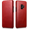 iCarer Vintage Series Curved Edge - Δερμάτινη Θήκη Samsung Galaxy S9 - Red (RS99201-RD)